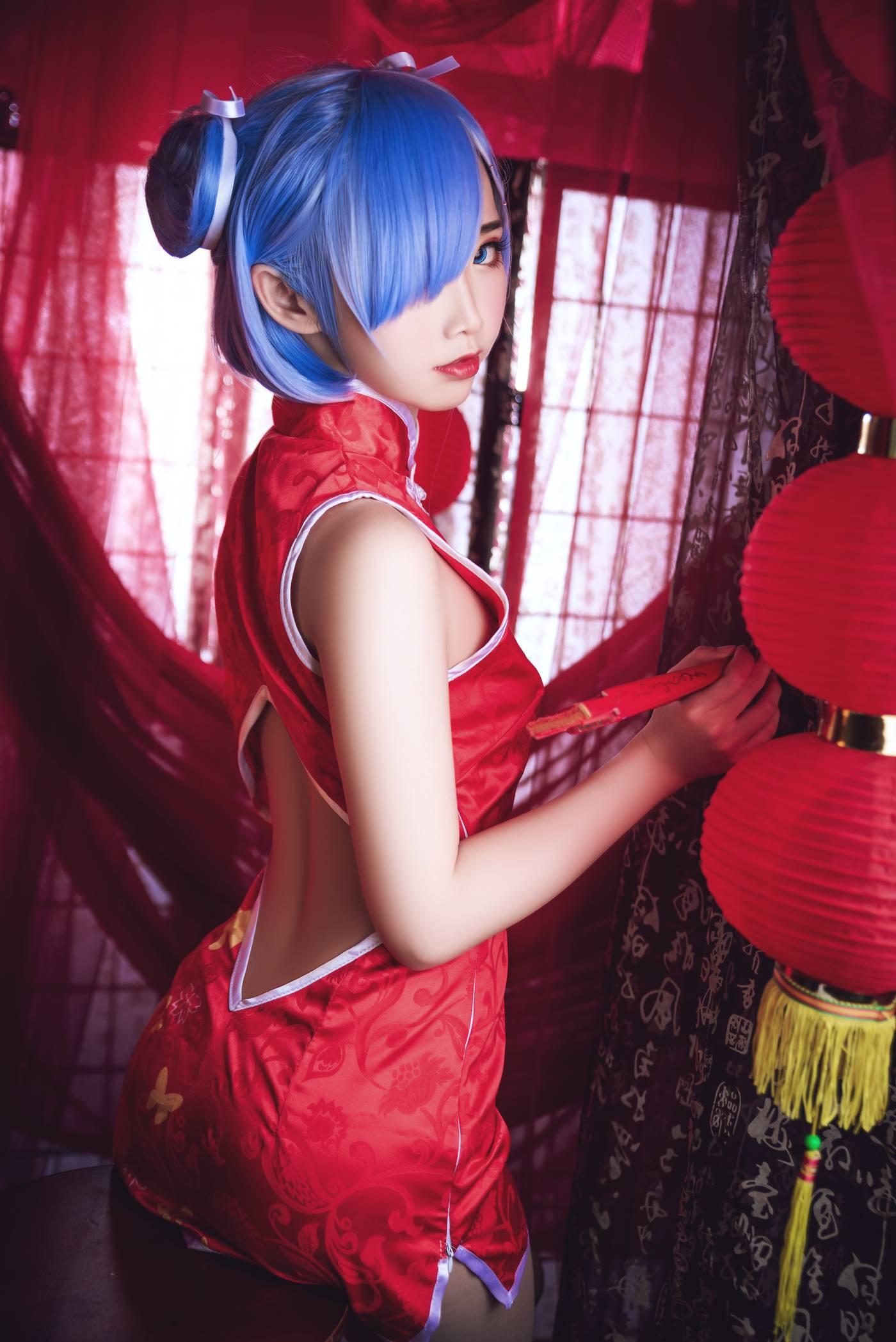 面饼仙儿 – NO.52 雷姆旗袍 [23P]插图8
