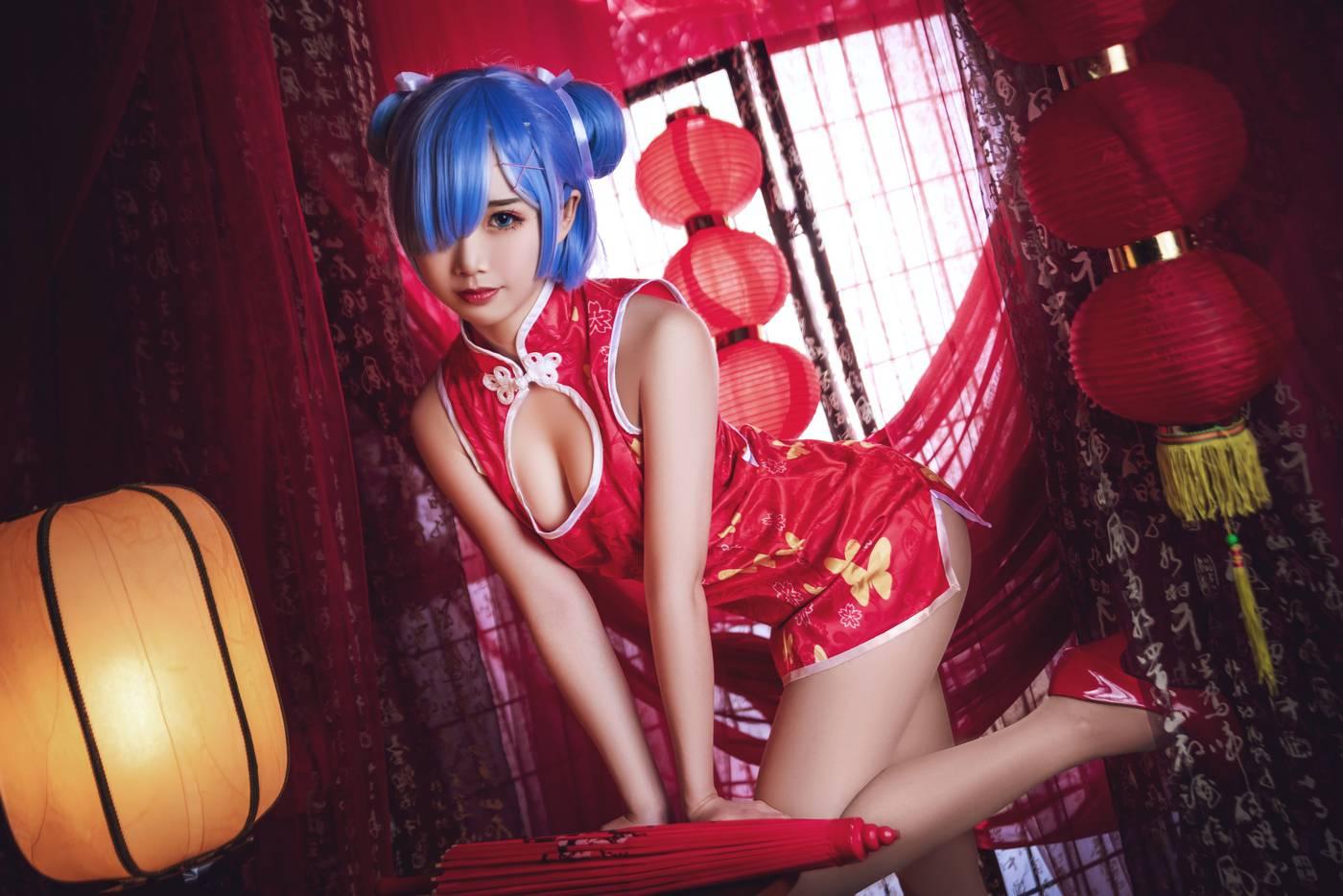 面饼仙儿 – NO.52 雷姆旗袍 [23P]插图2
