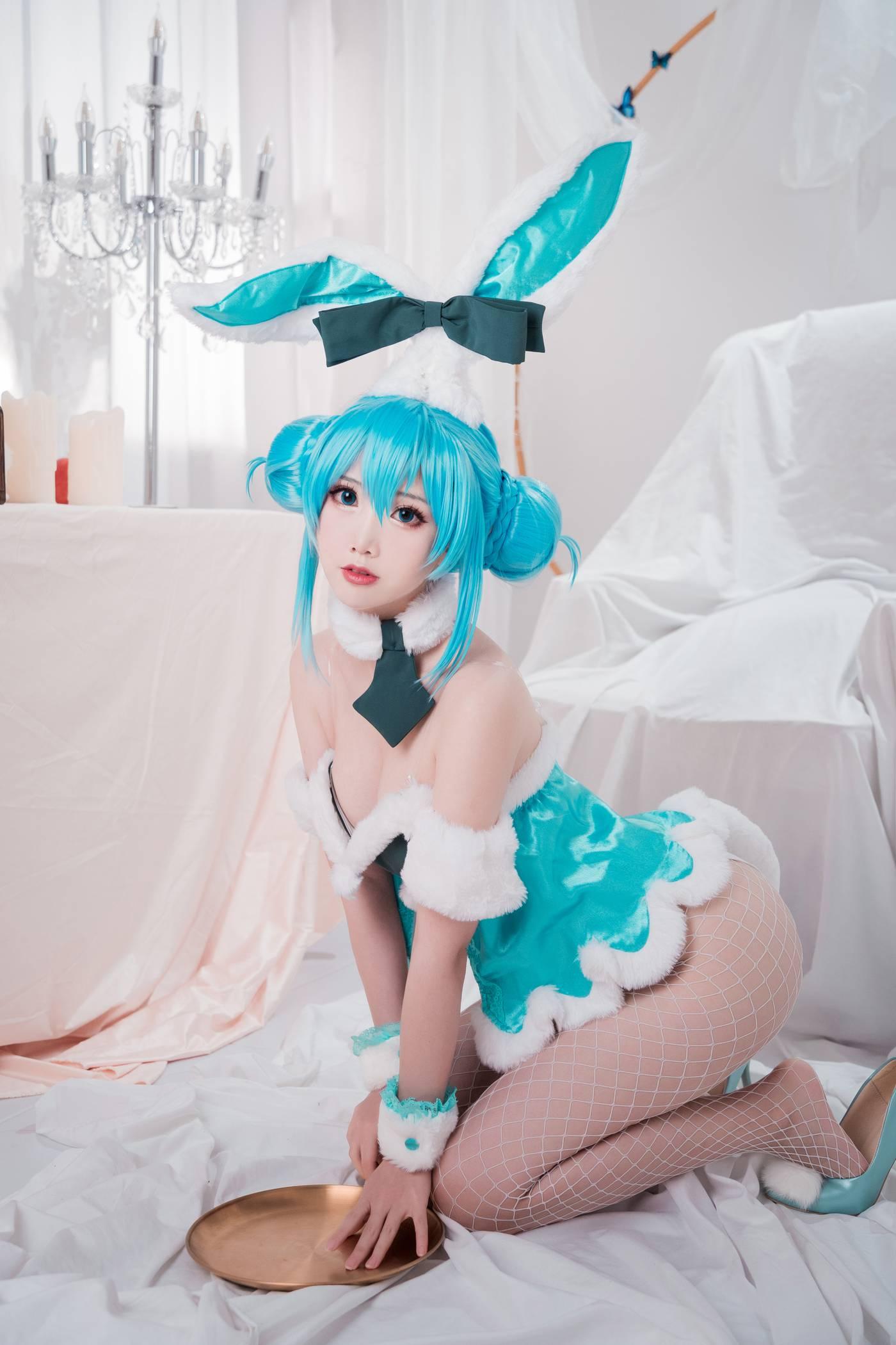 面饼仙儿 – NO.88 初音兔女郎 [17P]插图1