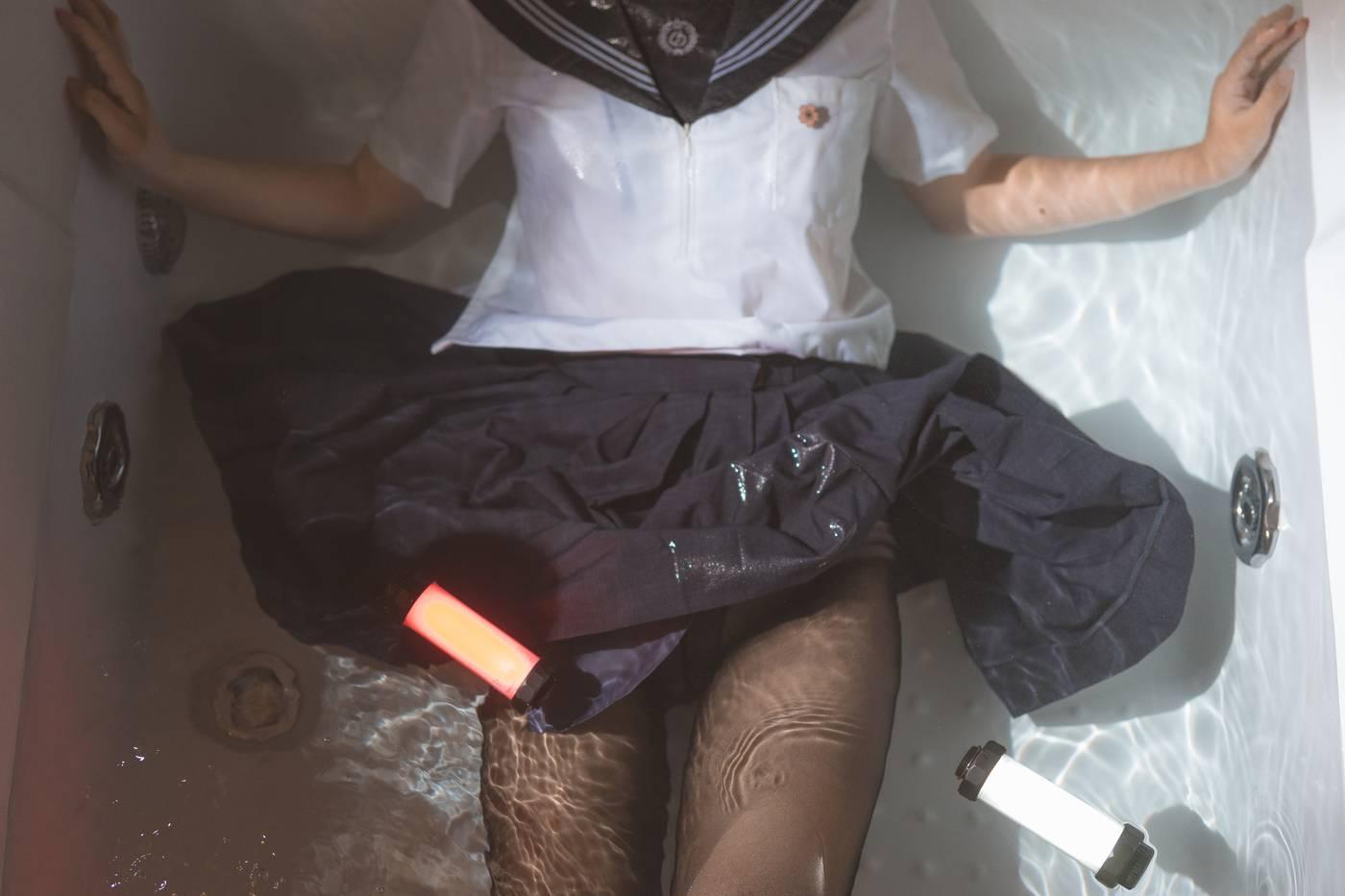 面饼仙儿 – NO.11 脑内少女 浴缸黑丝 [21P]插图6
