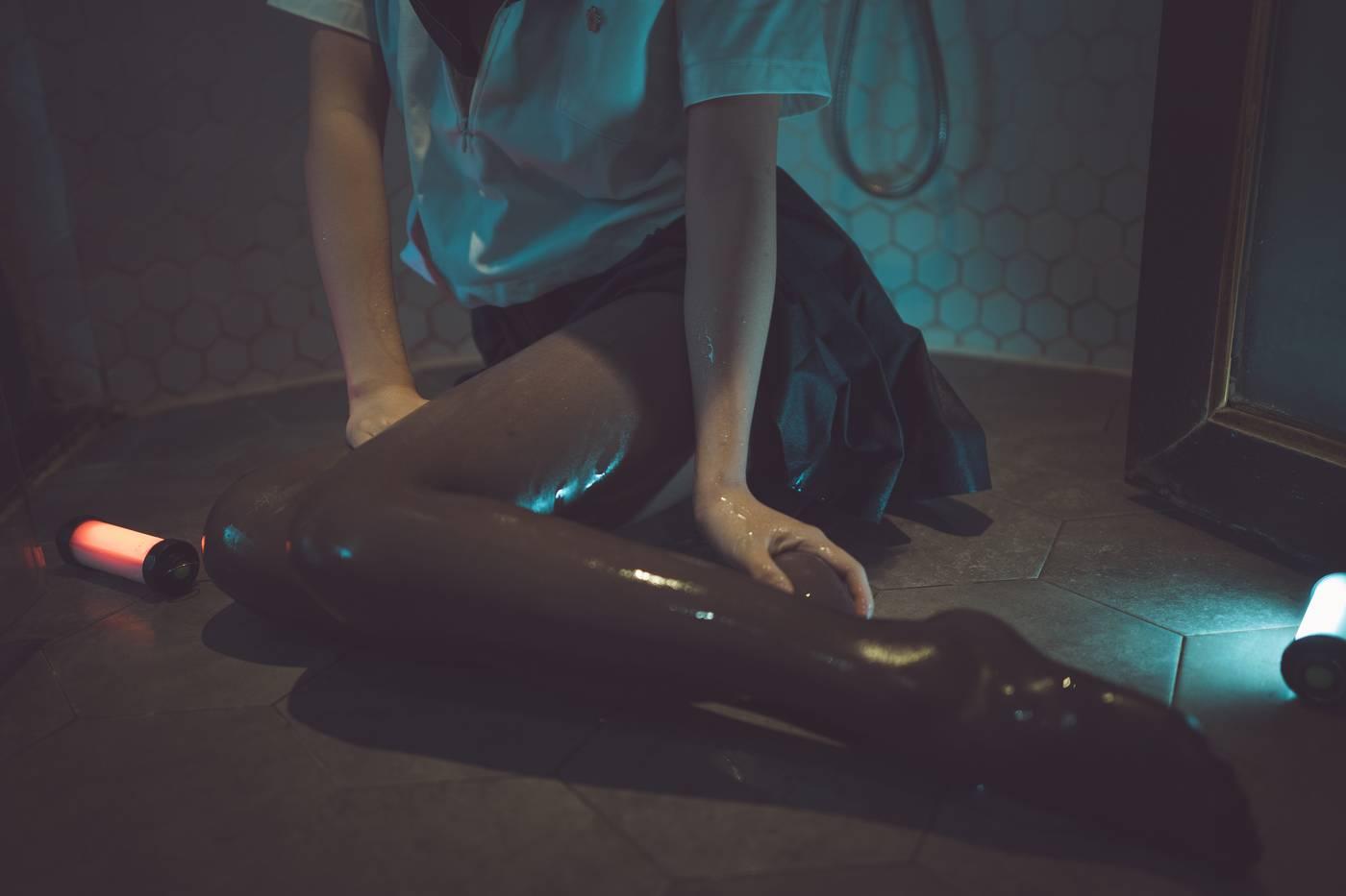 面饼仙儿 – NO.11 脑内少女 浴缸黑丝 [21P]插图3