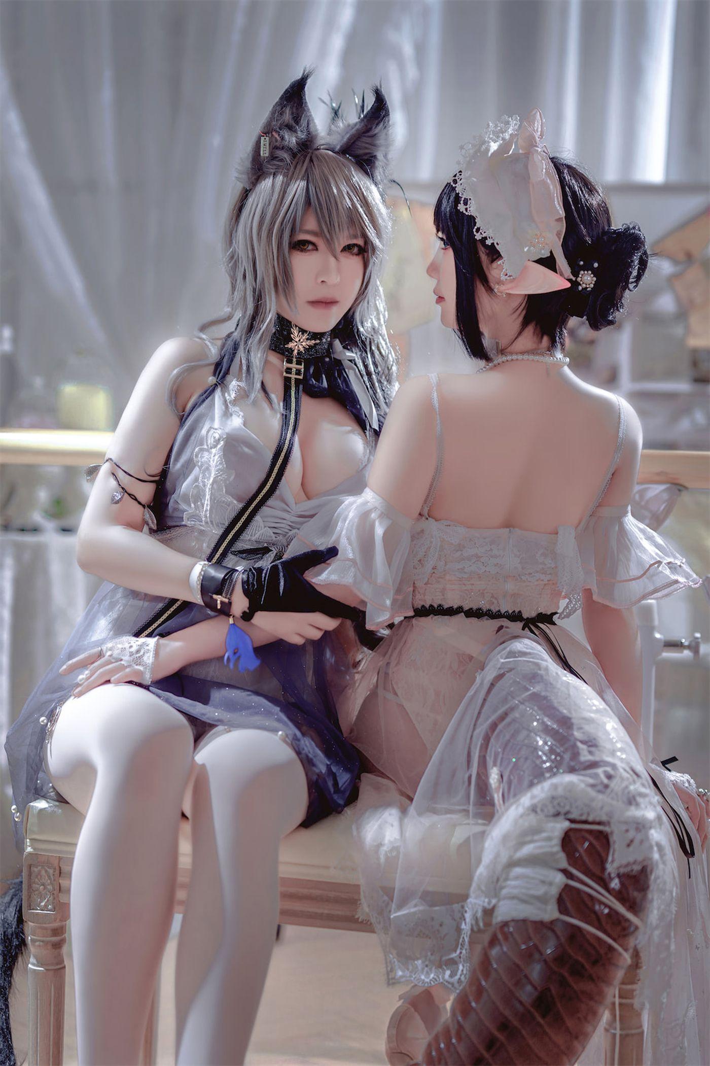 面饼仙儿 – NO.118 &半半子 Arknights 黑x森蚺バレエ [56P]插图6
