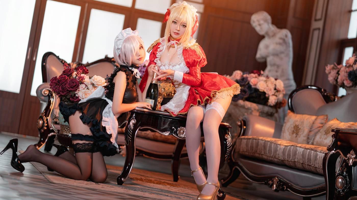 面饼仙儿 – NO.71 Claudius x Kyrielight Maid – 半半子X面饼仙儿 -4K映画-21P[20P]插图6