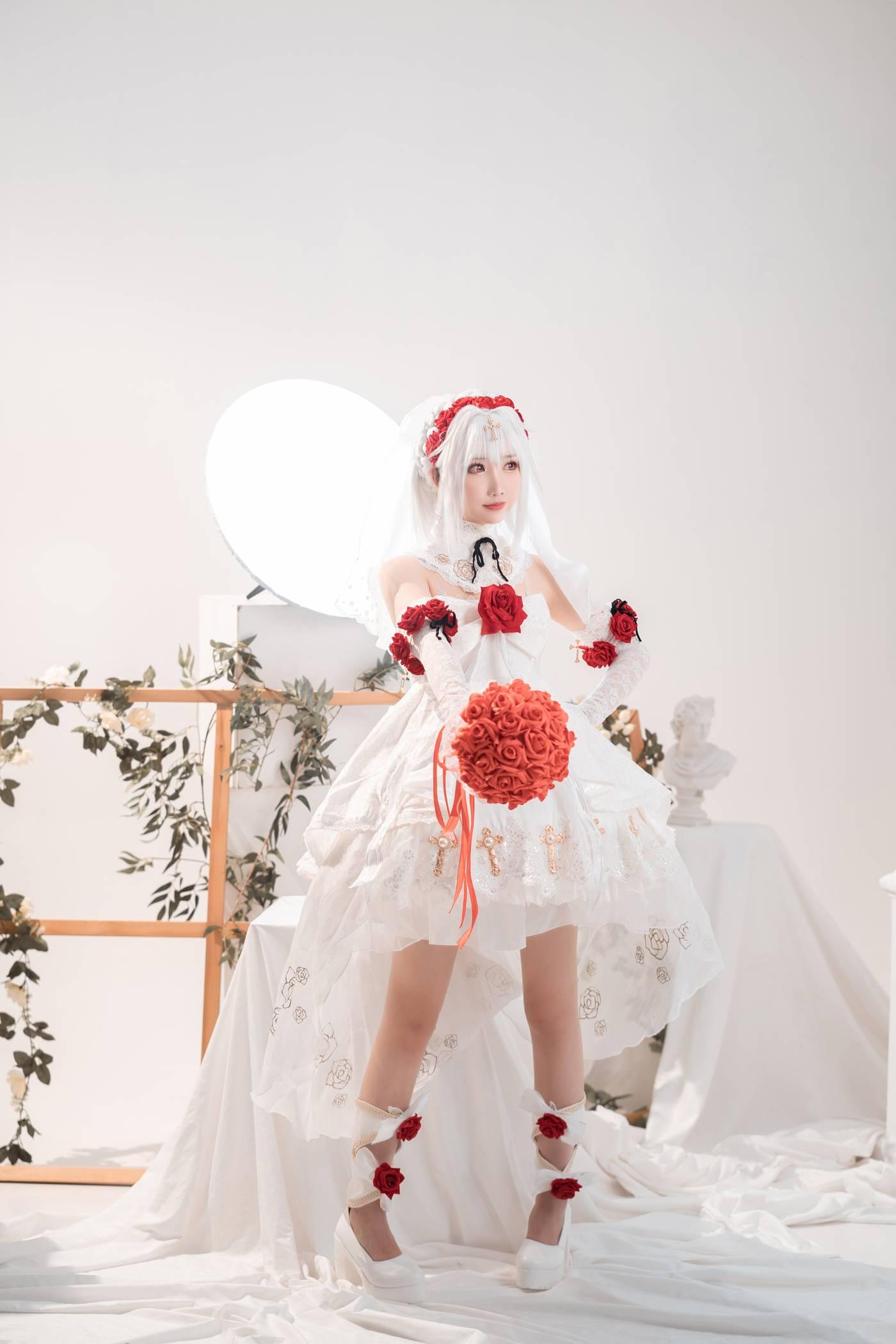 面饼仙儿 – NO.89 德丽莎婚纱 [13P]插图5