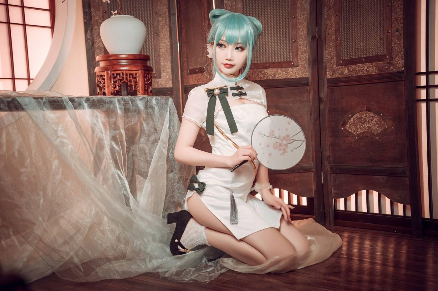 面饼仙儿 – NO.96 初音旗袍 [28P]插图5