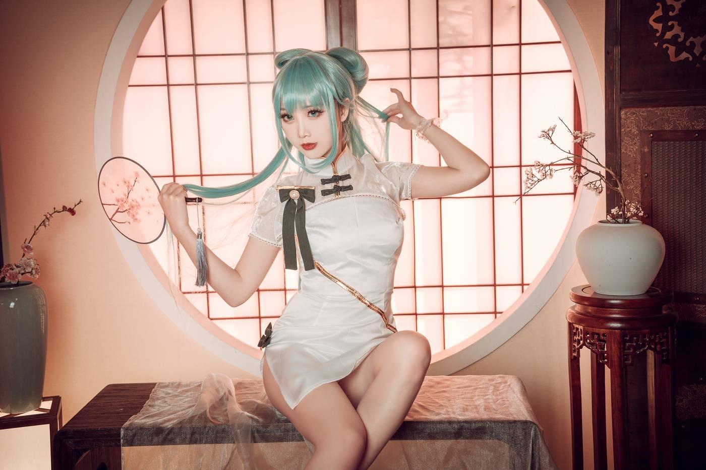 面饼仙儿 – NO.96 初音旗袍 [28P]插图6