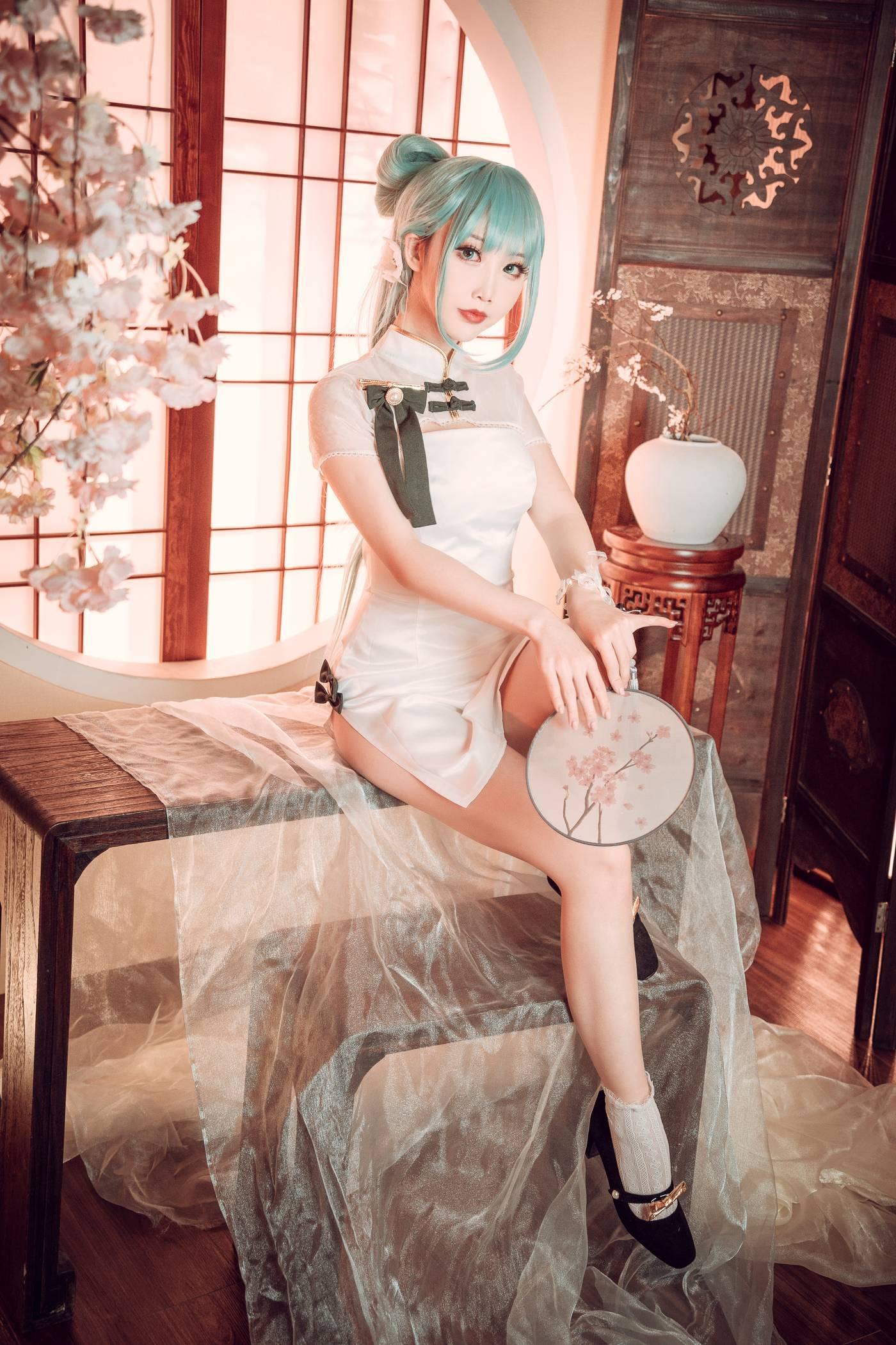 面饼仙儿 – NO.96 初音旗袍 [28P]插图7