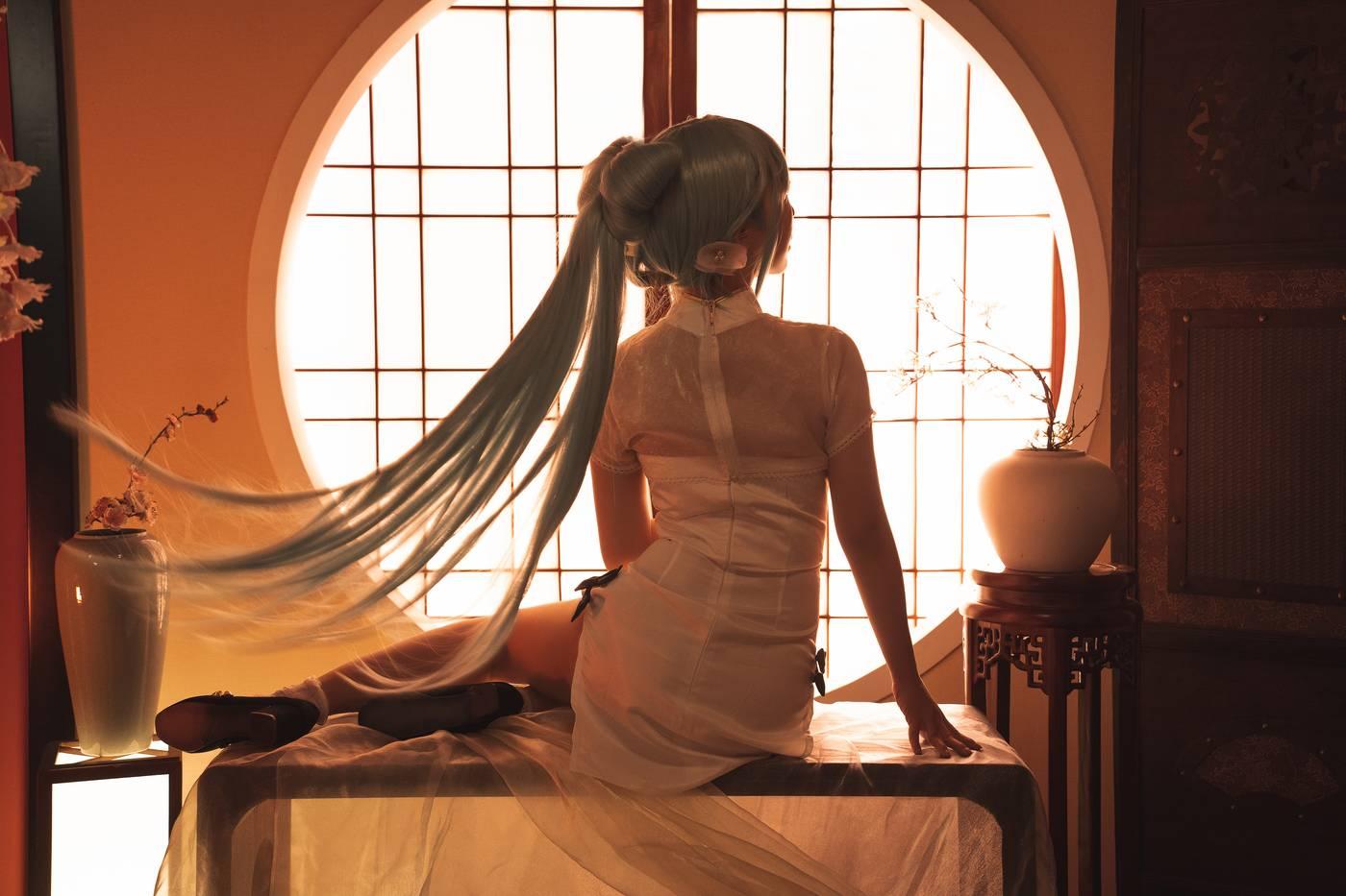 面饼仙儿 – NO.96 初音旗袍 [28P]插图