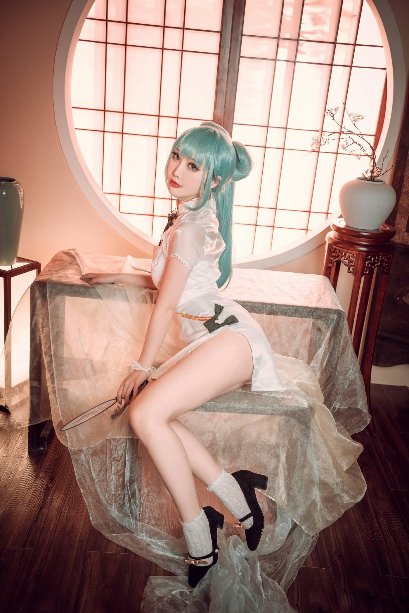 面饼仙儿 – NO.96 初音旗袍 [28P]插图3