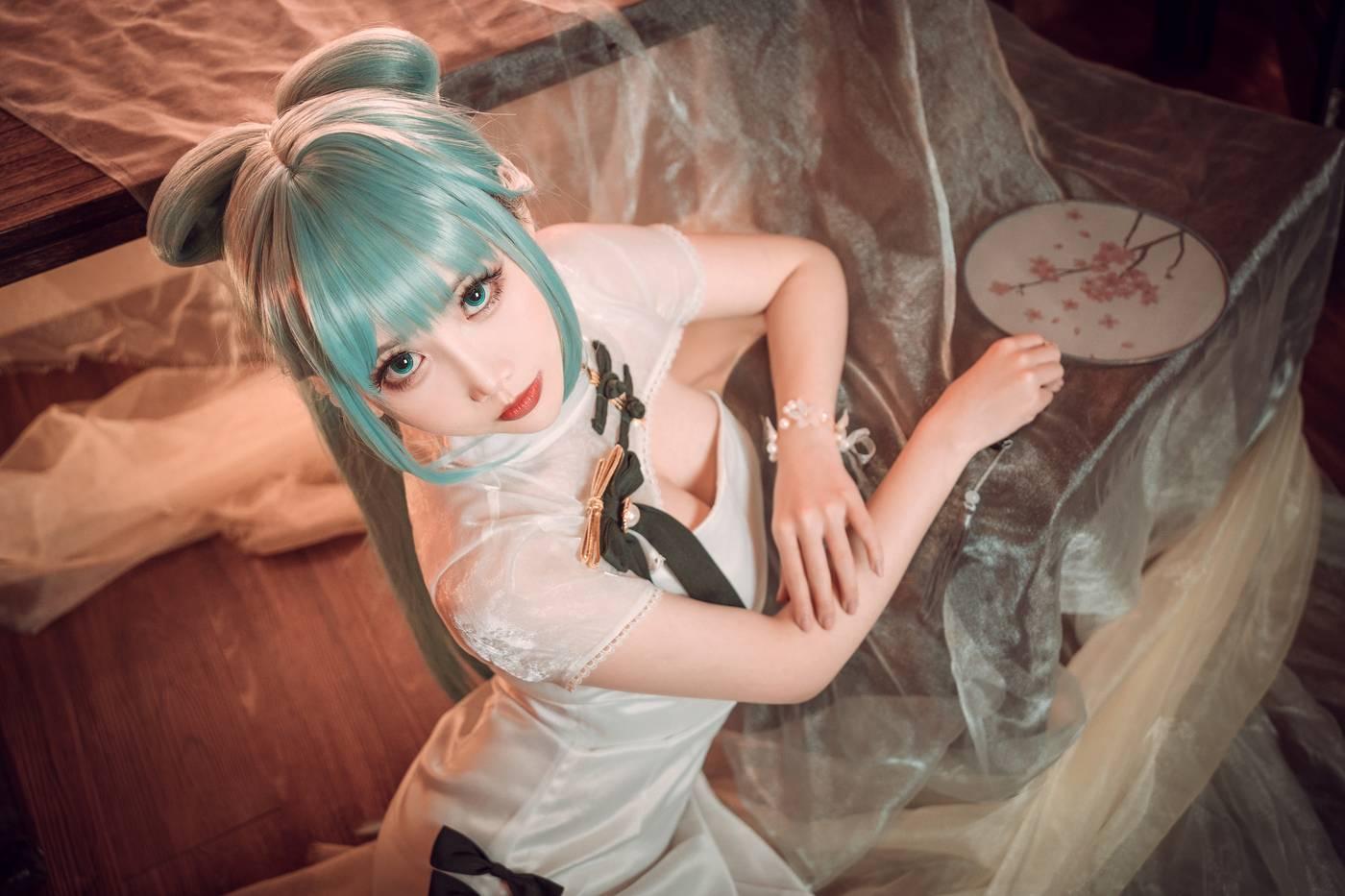 面饼仙儿 – NO.96 初音旗袍 [28P]插图7
