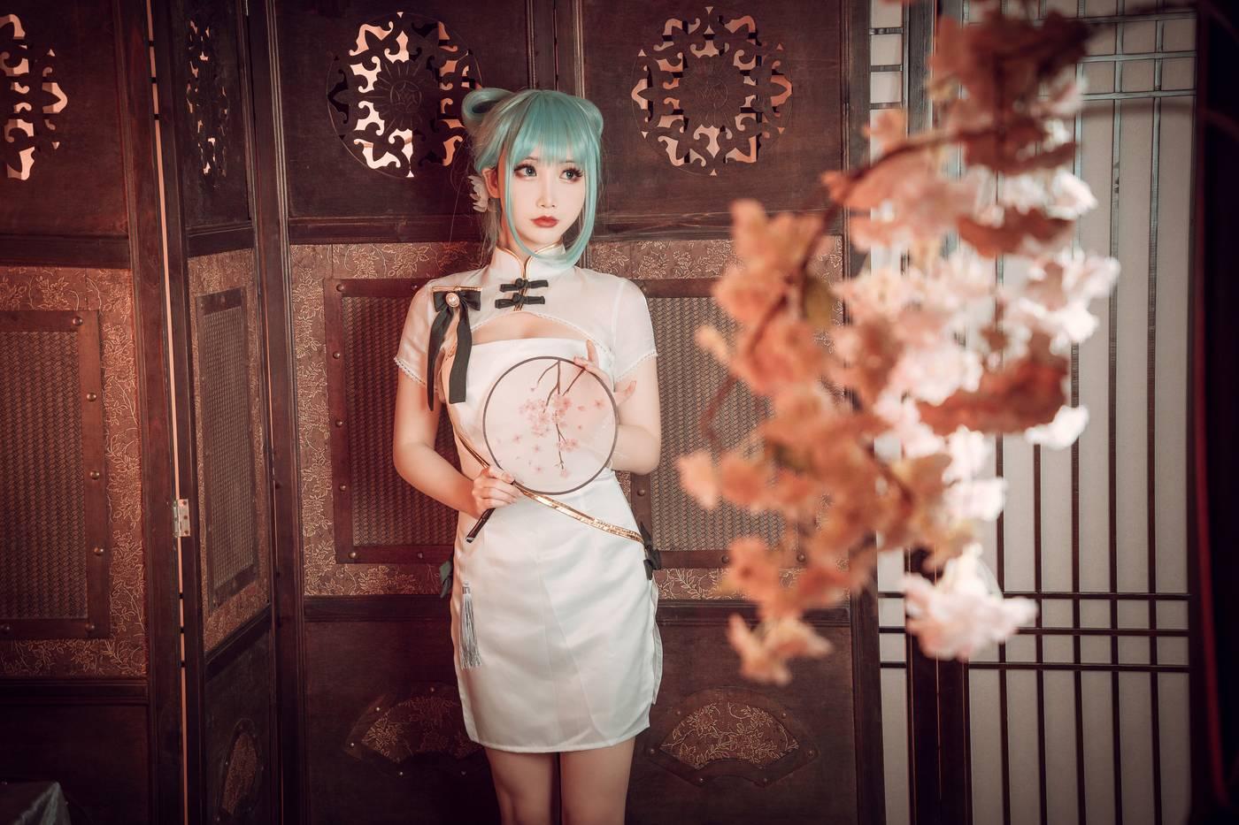 面饼仙儿 – NO.96 初音旗袍 [28P]插图