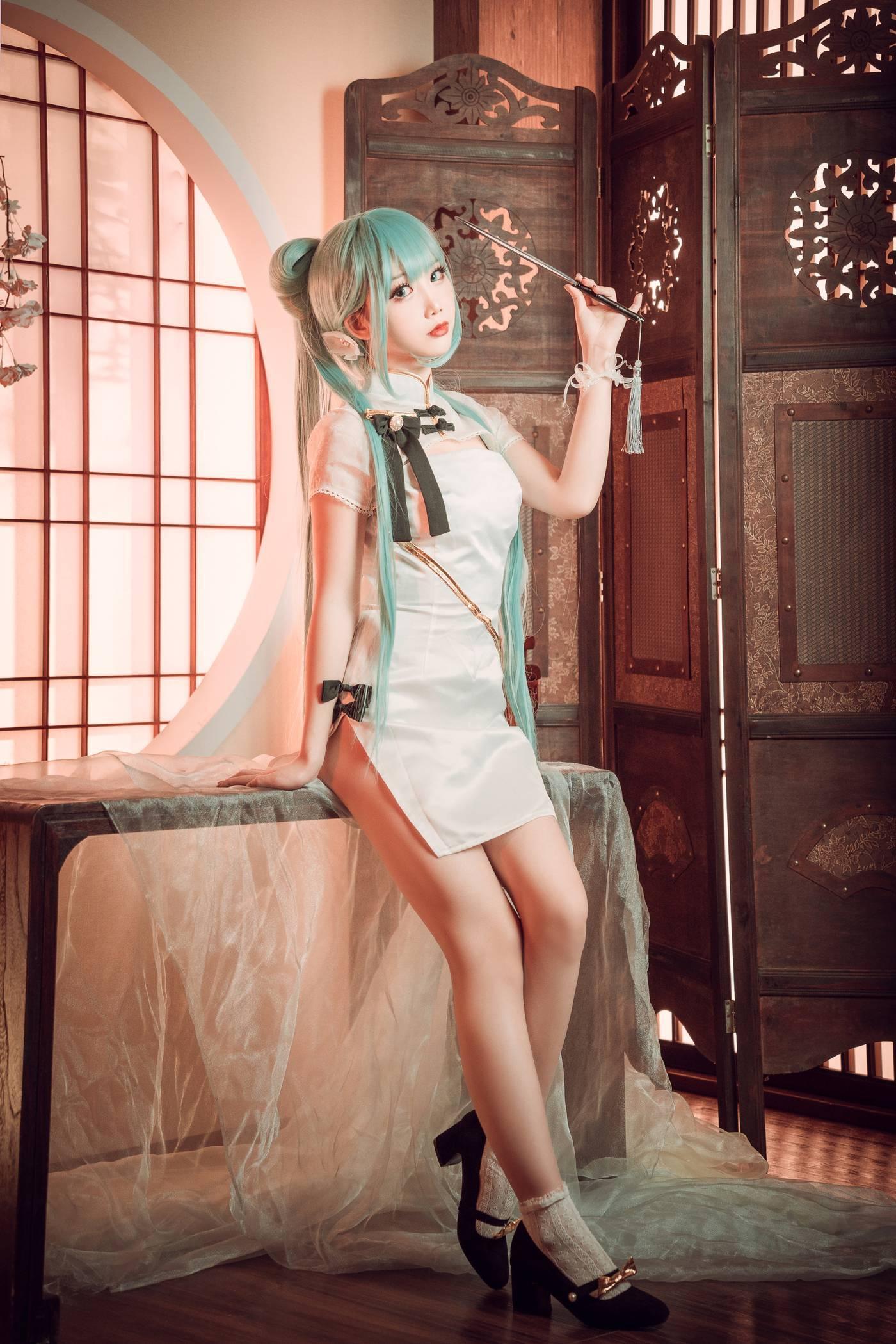 面饼仙儿 – NO.96 初音旗袍 [28P]插图3