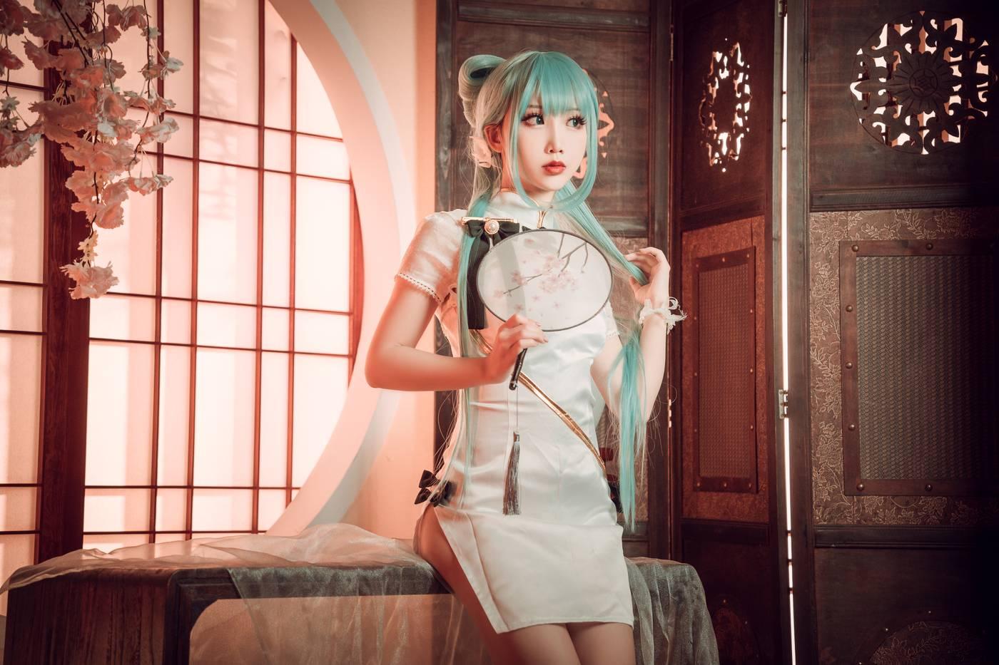 面饼仙儿 – NO.96 初音旗袍 [28P]插图4