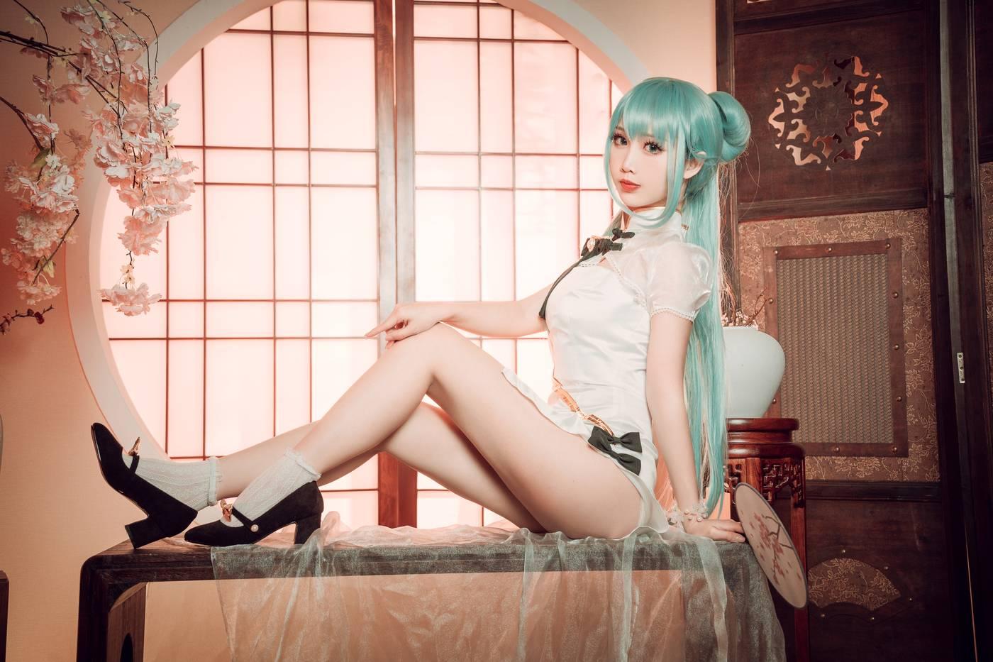 面饼仙儿 – NO.96 初音旗袍 [28P]插图5