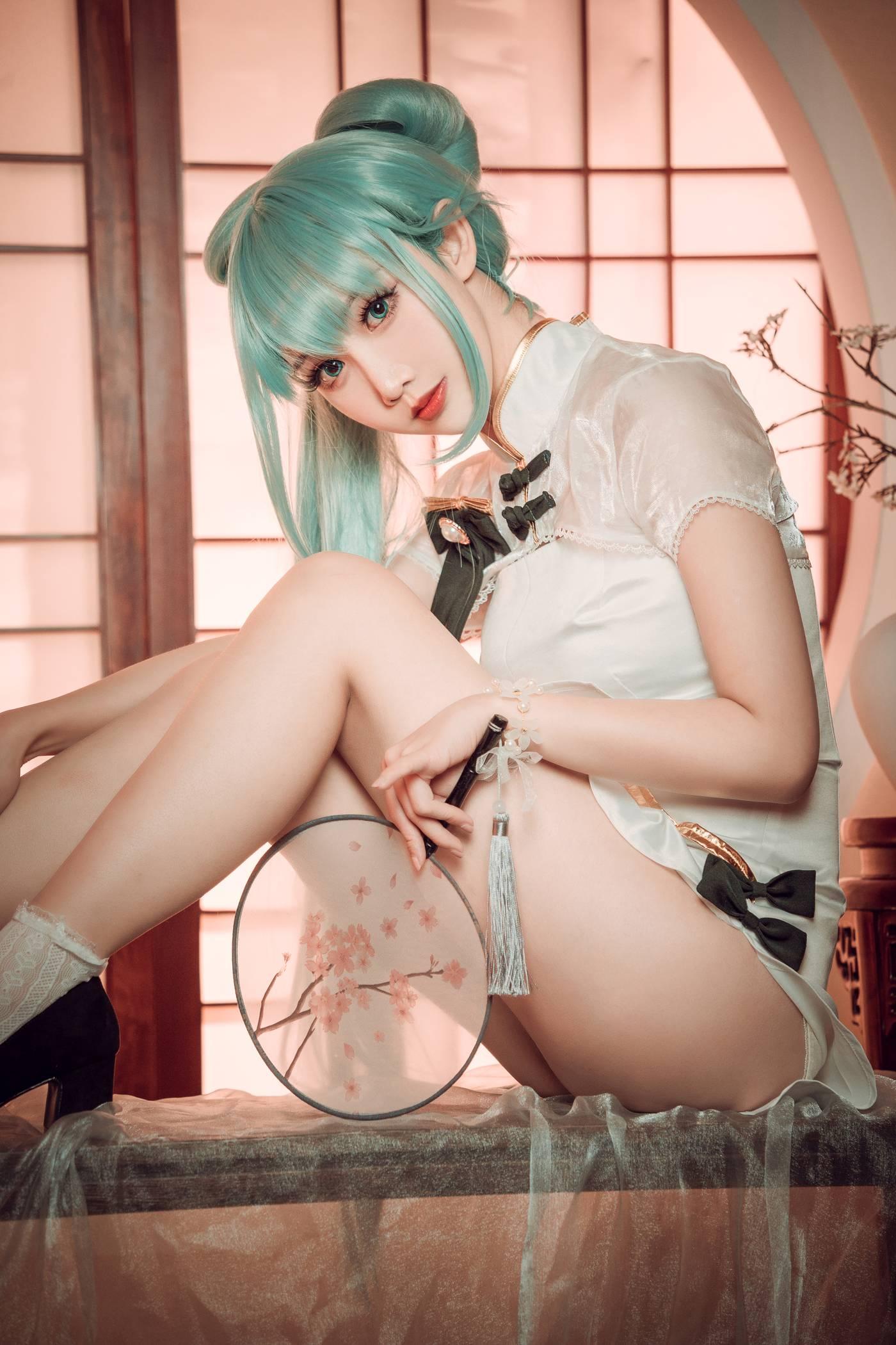 面饼仙儿 – NO.96 初音旗袍 [28P]插图6