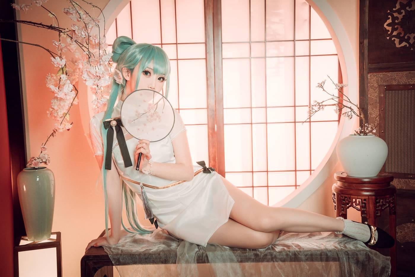 面饼仙儿 – NO.96 初音旗袍 [28P]插图7
