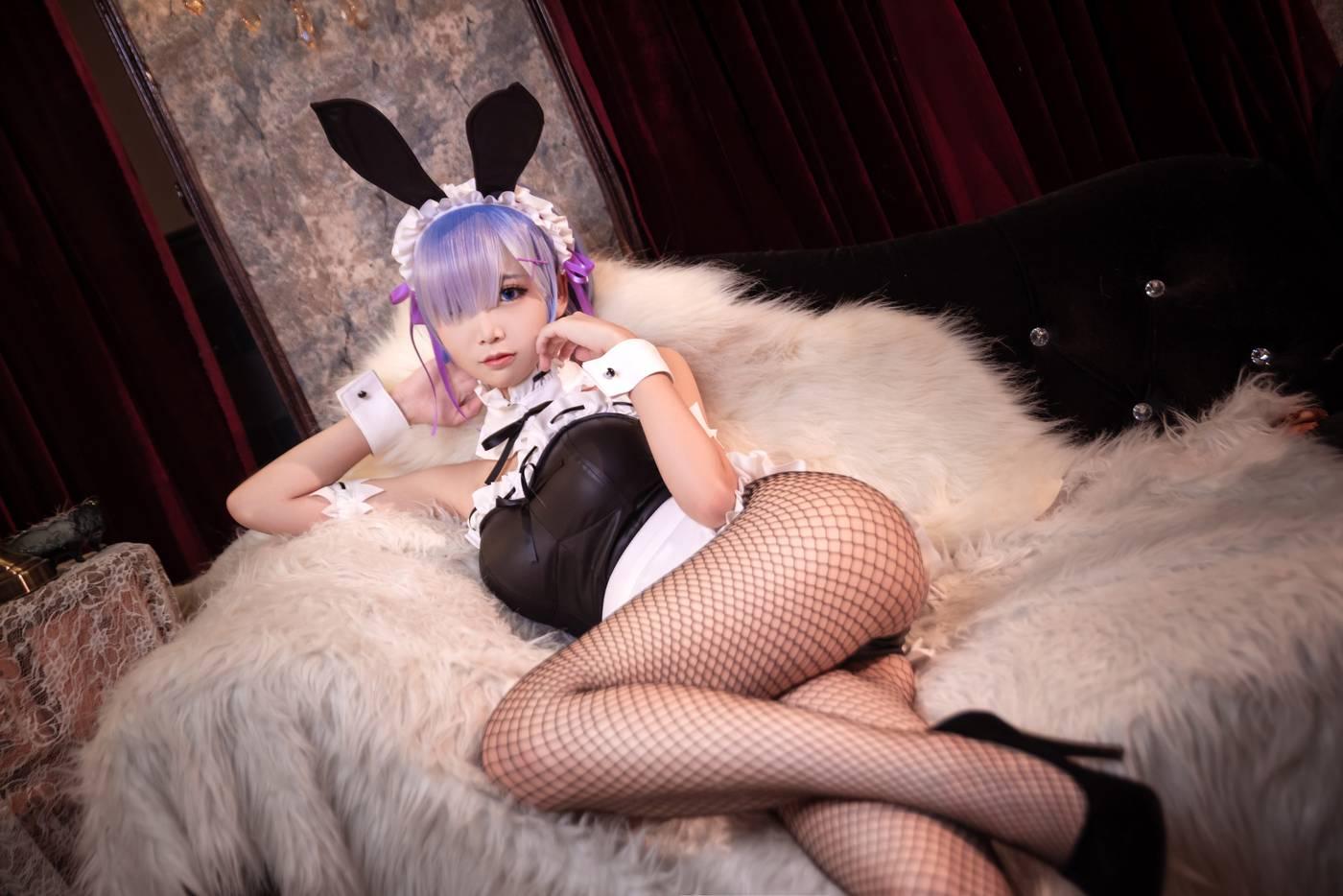 面饼仙儿 – NO.58 网袜蕾姆 [27P]插图4