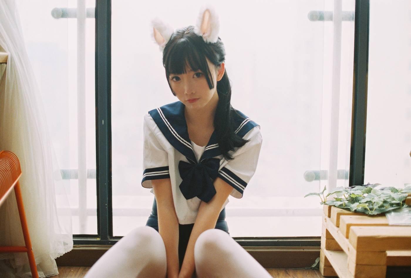 面饼仙儿 – NO.99 水手服 死库水 -胶片[19P]插图6