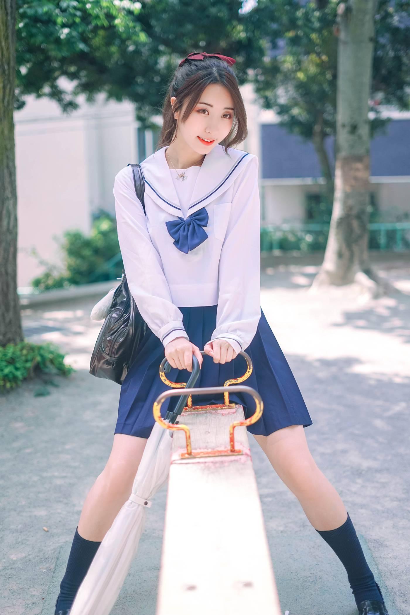 黑川 NO.36 真爱版日本旅拍追加(14套) -单马尾制服31p[10P]插图7