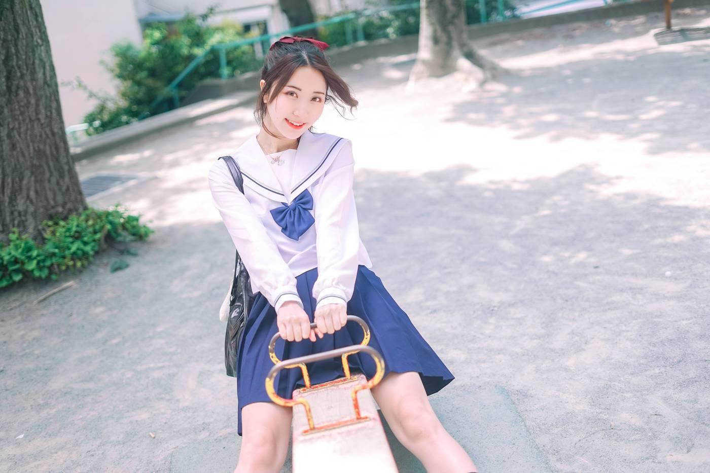 黑川 NO.36 真爱版日本旅拍追加(14套) -单马尾制服31p[10P]插图9