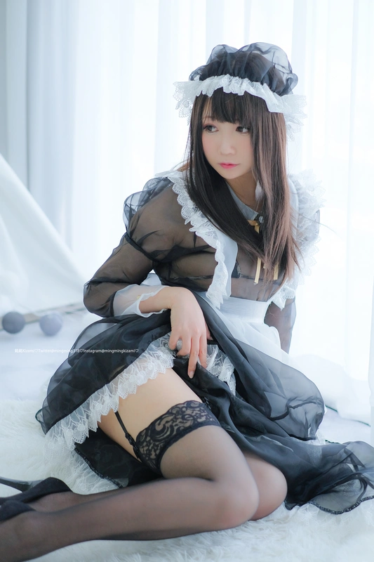 铭铭Kizami - VOL.15 透明メイド服 写真+自撮り 14