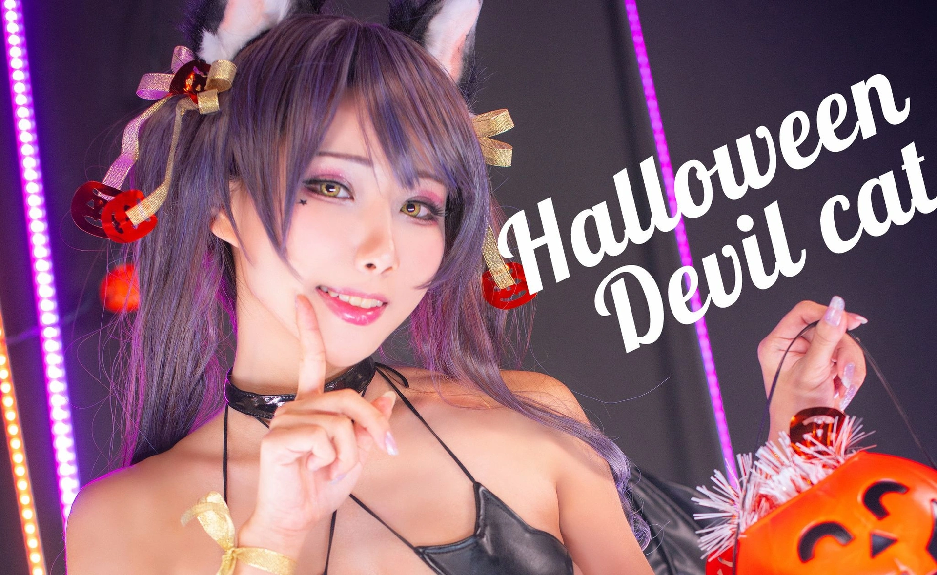 雨波_HaneAme - NO.24 Halloween Devil Cat 0