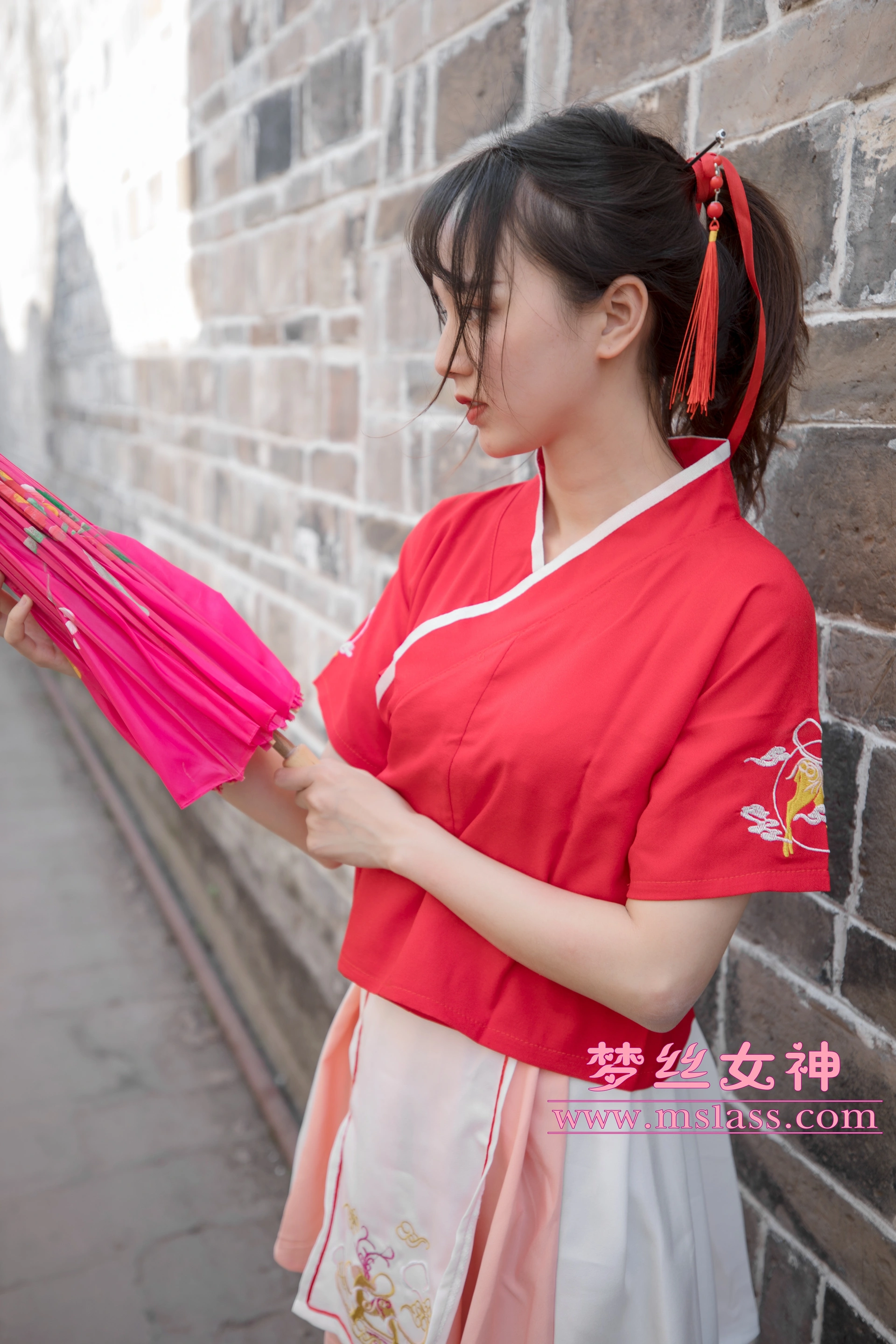 MSLASS梦丝女神 - 2019.05.02 NO.005 玥玥 长城古风少女 1