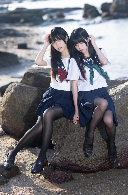 不呆猫 - NO.43 &三無人型 水手服百合黑丝 5