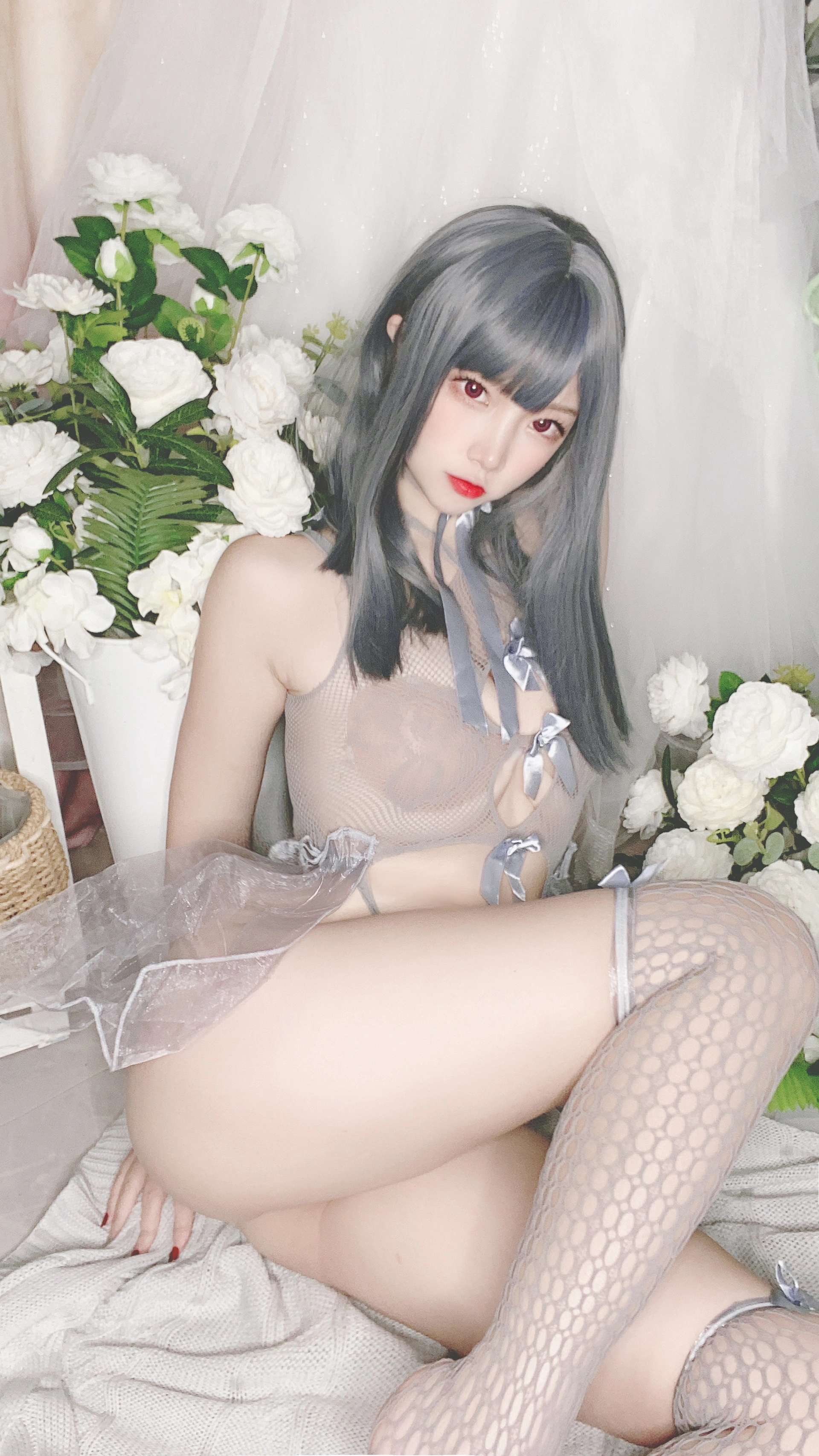 二佐Nisa - NO.087 私房自拍蓝色网状比基尼 2