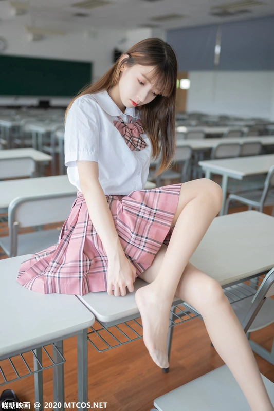 喵糖映画 - JKL.009 粉格JK制服 11