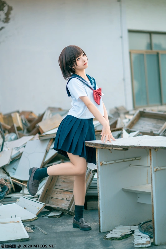 喵糖映画 - JKL.021 天台JK制服 19