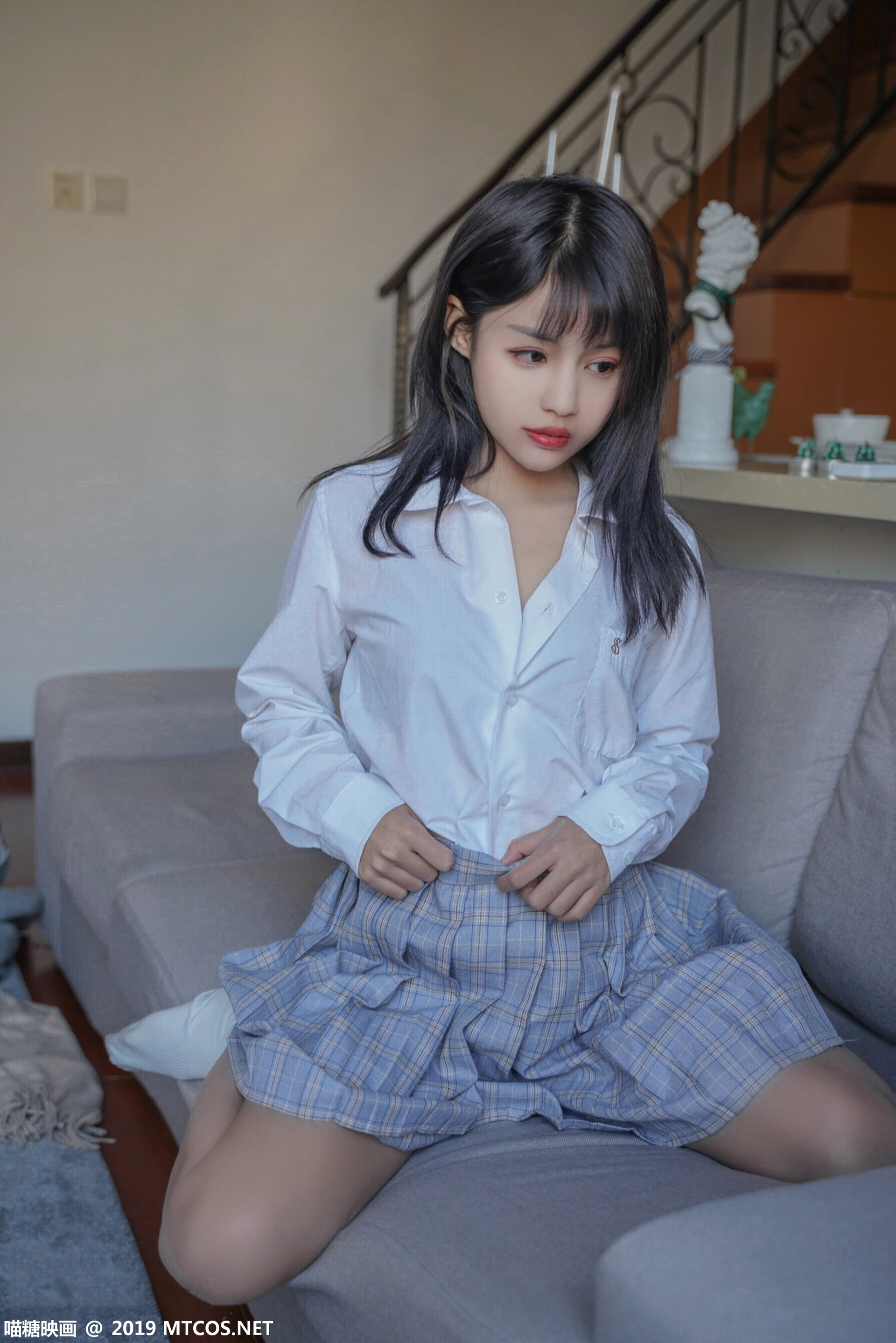 喵糖映画 - VOL.047 果腿制服裙 1