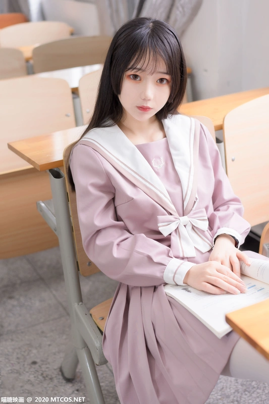 喵糖映画 - VOL.074 半度度度喵 粉色JK小姐姐 12