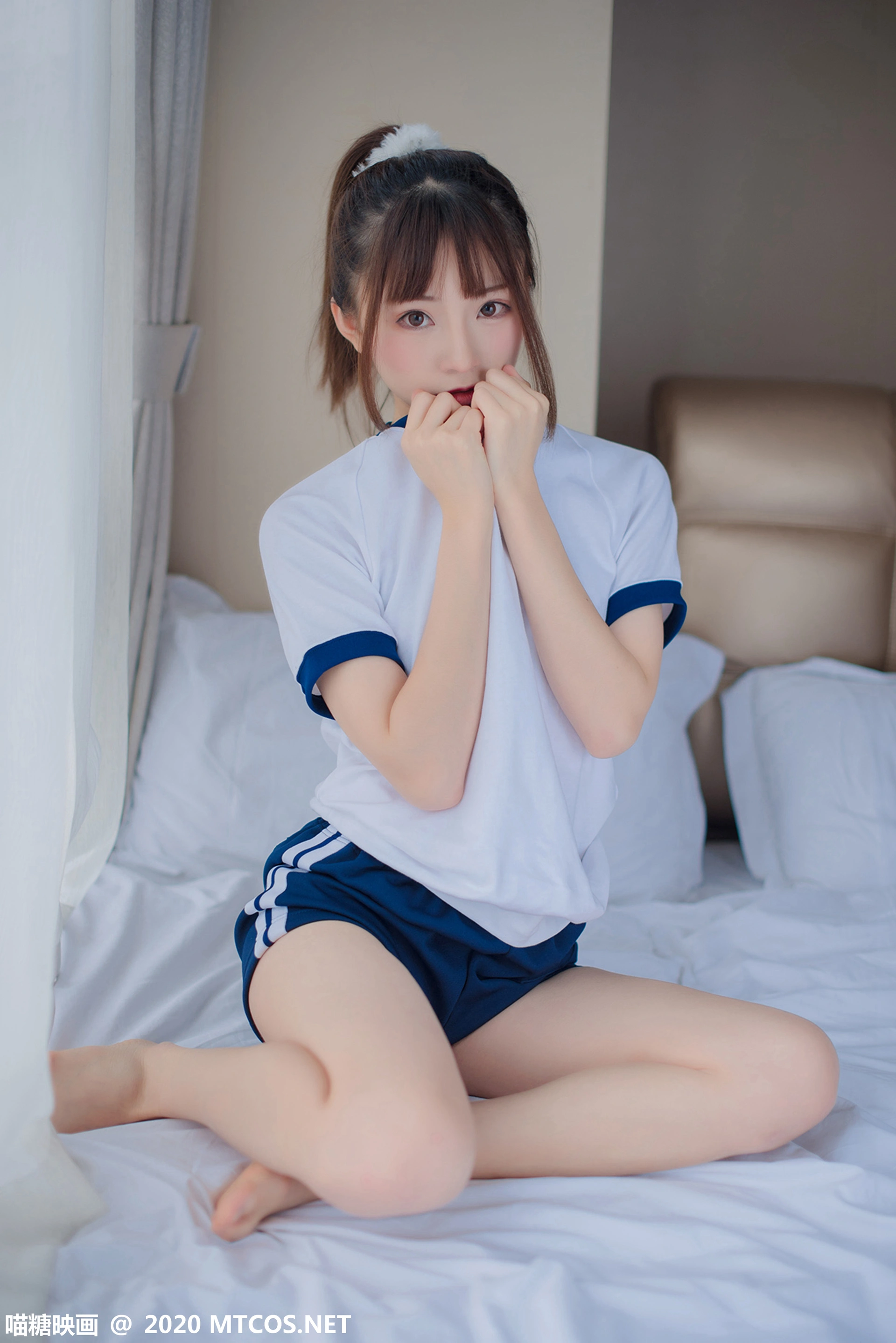 喵糖映画 - VOL.222 清凉体操服 清纯学妹 2