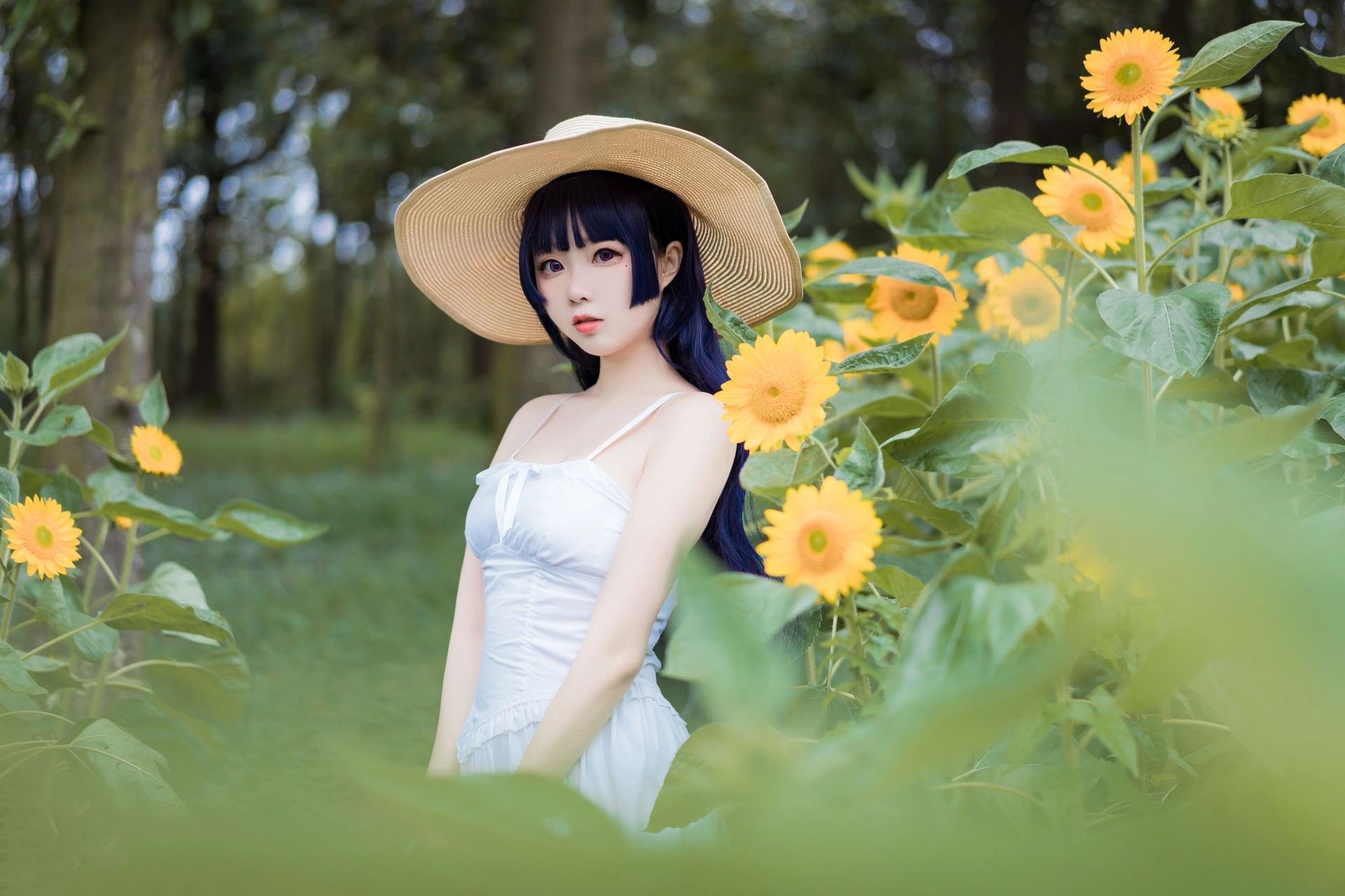 喵糖映画 - VOL.414 花园白裙 2