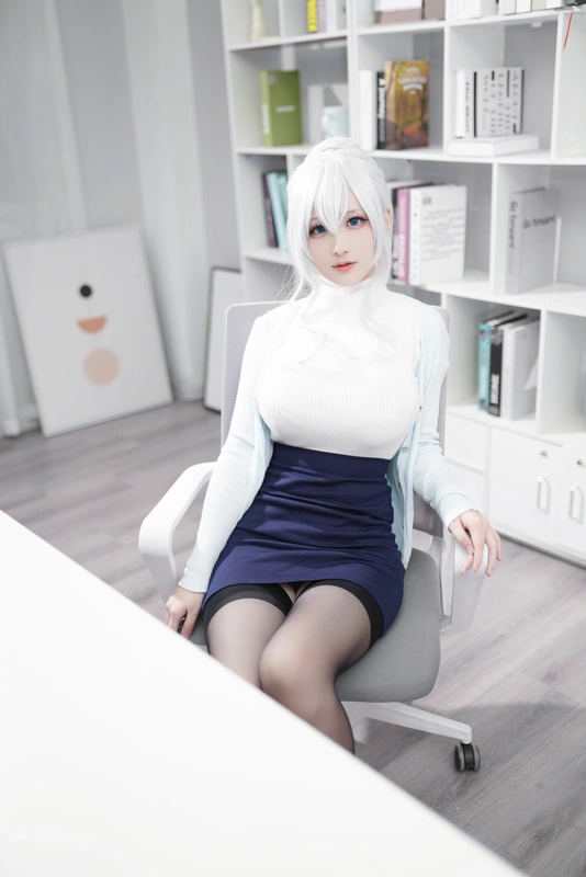 幼愛youmeko - NO.06 未亡人雪女cos 19