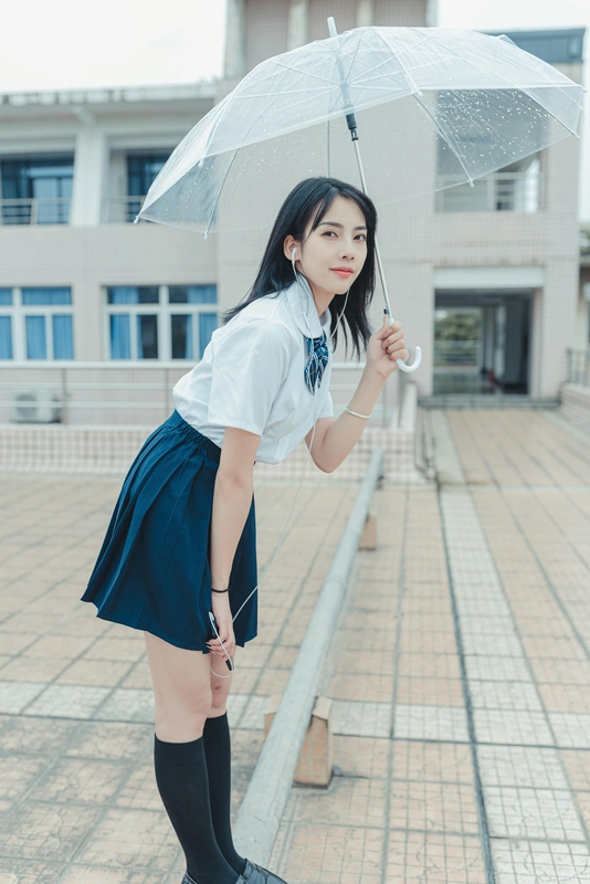 拿相机的执义 - NO.27 JK少女写真学校的楼顶我在这等钟声响等你下课一起走好吗? 6