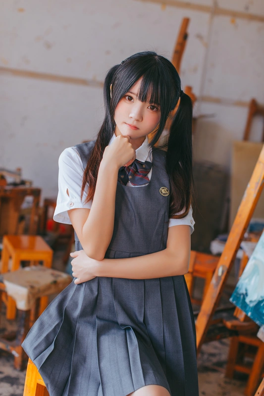桜桃喵 - NO.067 画室少女 0