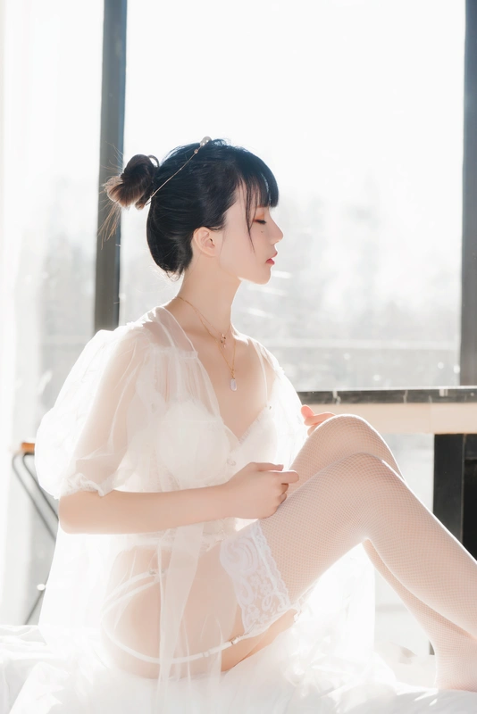 桜桃喵 - NO.094 白纱糖01 13