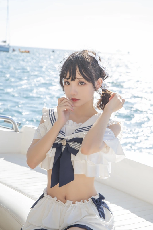 花柒Hana - NO.13 三亚熊之海军风泳装 6