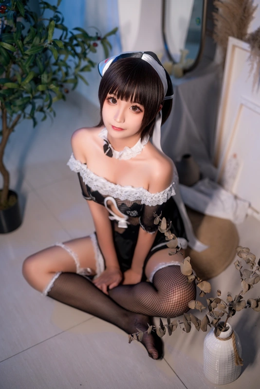 蠢沫沫 - NO.060 黑白女仆 0