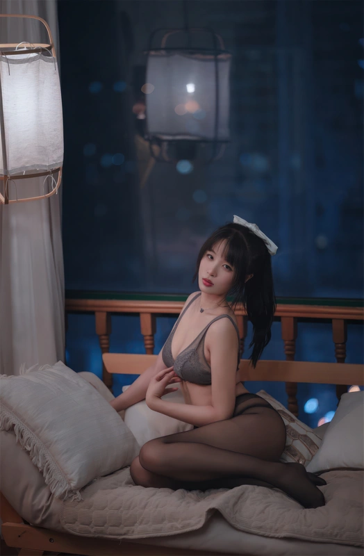 轩萧学姐 - NO.48 2023.04月舰长 灰色蕾丝 8