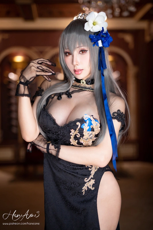 雨波_HaneAme - NO.97 AzurLane_Saint.Louis_路易九世旗袍 3
