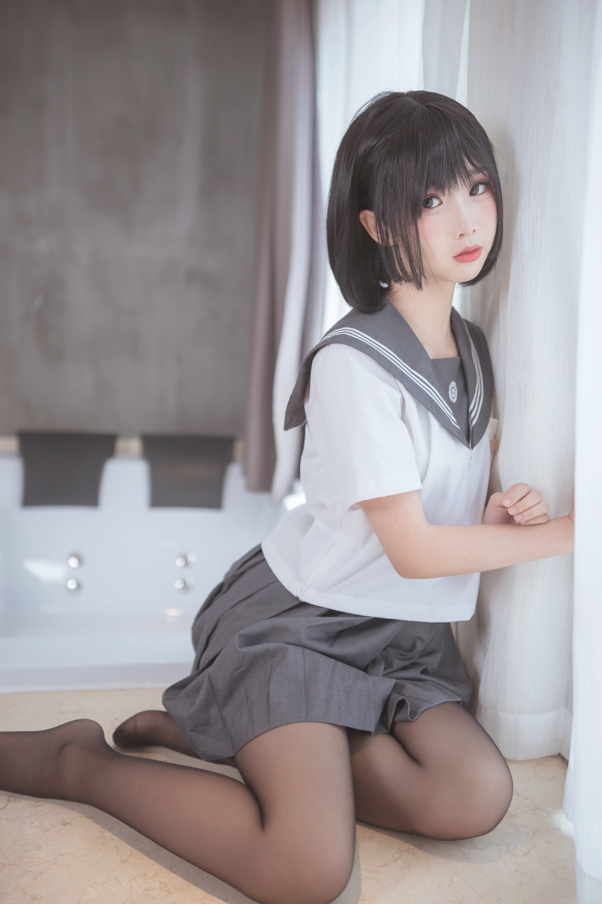 面饼仙儿 - NO.016 脑内少女 黑丝JK 1