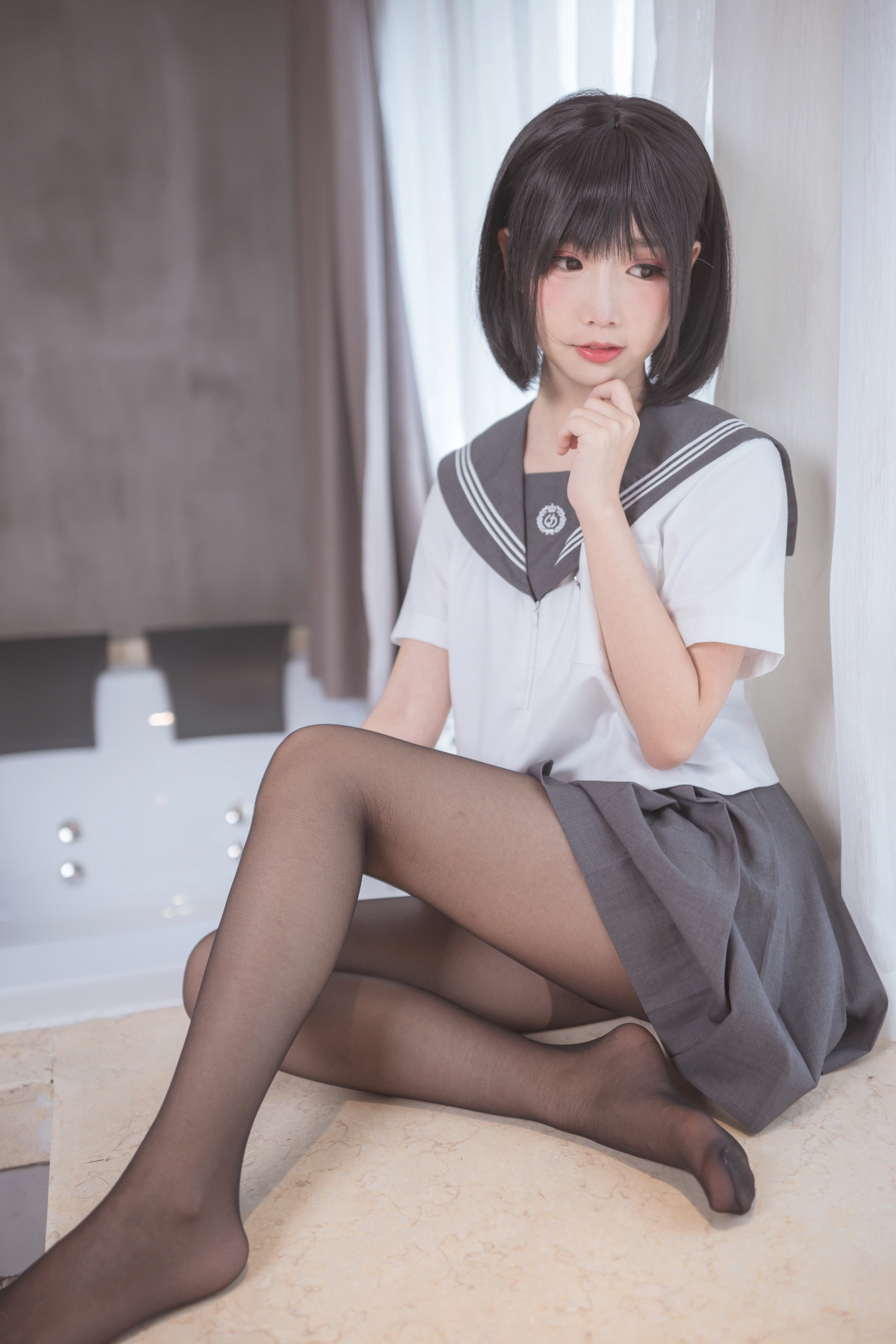 面饼仙儿 - NO.016 脑内少女 黑丝JK 2