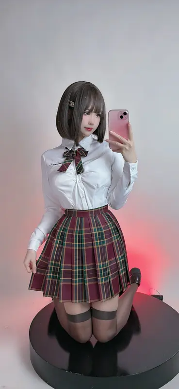 miko酱ww - NO.42 红色JK 1