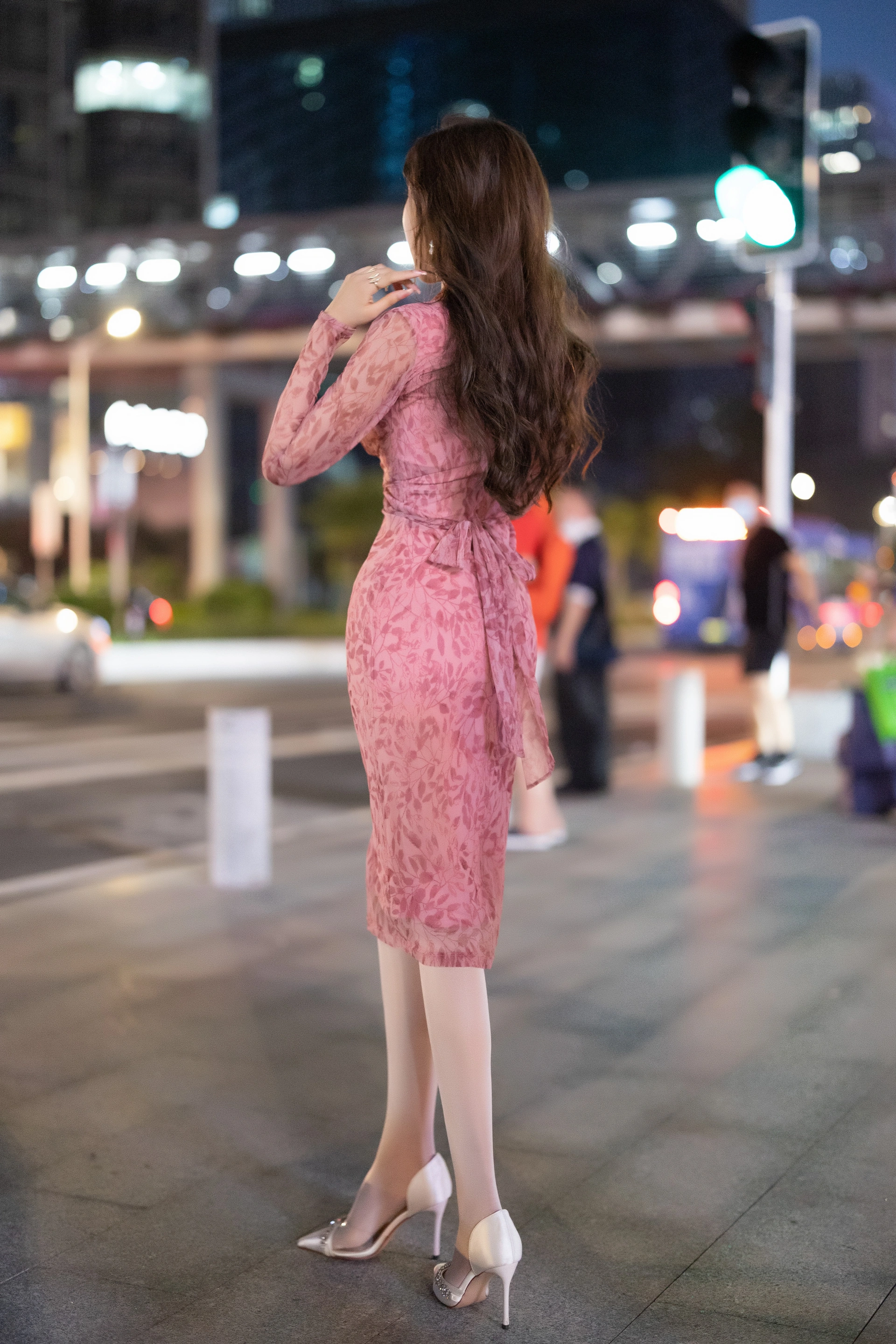 王馨瑶Yanni – NO.032  VOL.899 粉色包臀碎花裙 0