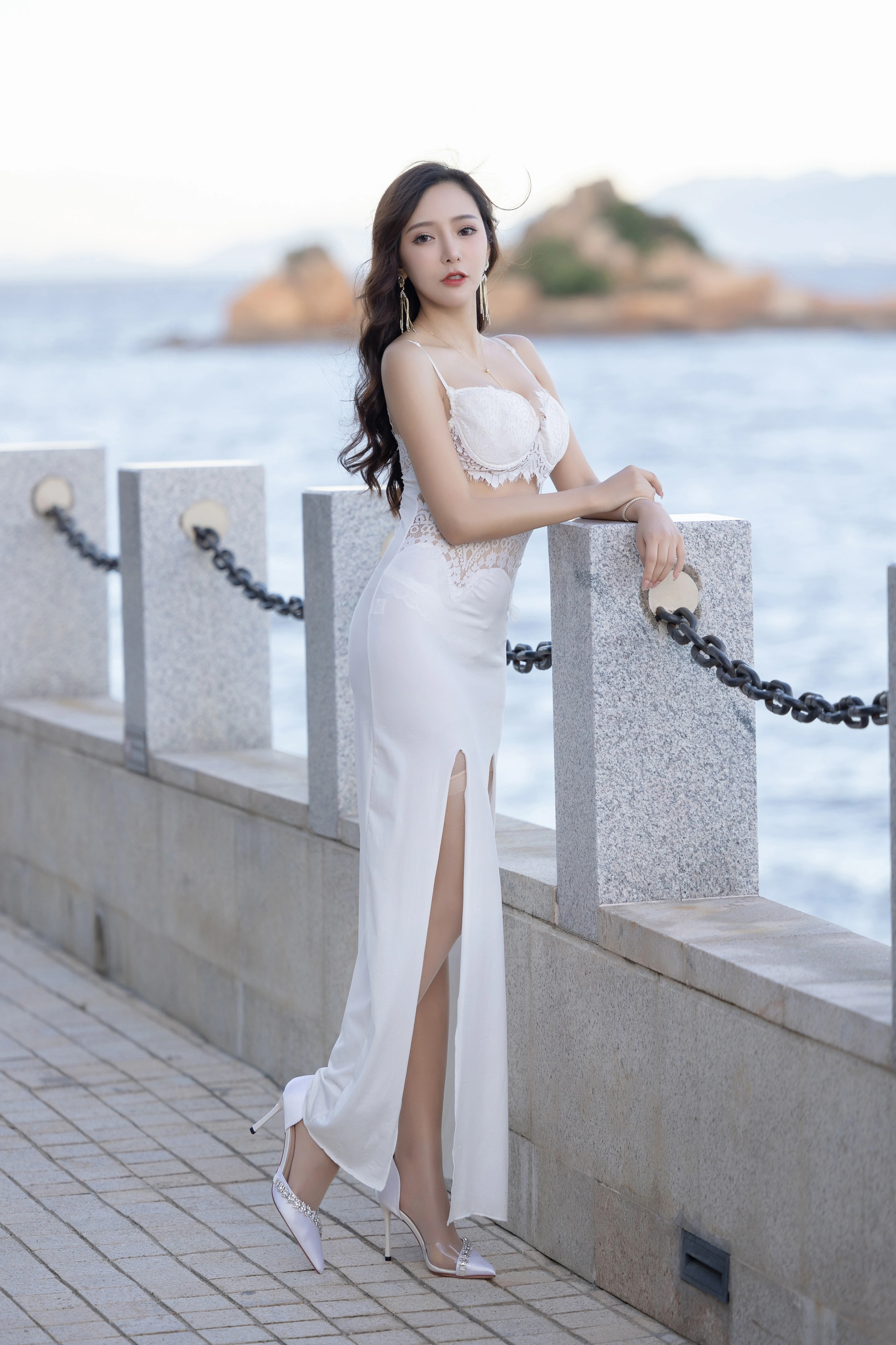 王馨瑶Yanni – NO.037 内购无水印 NO.4004 白色裙子灰色旗袍 0