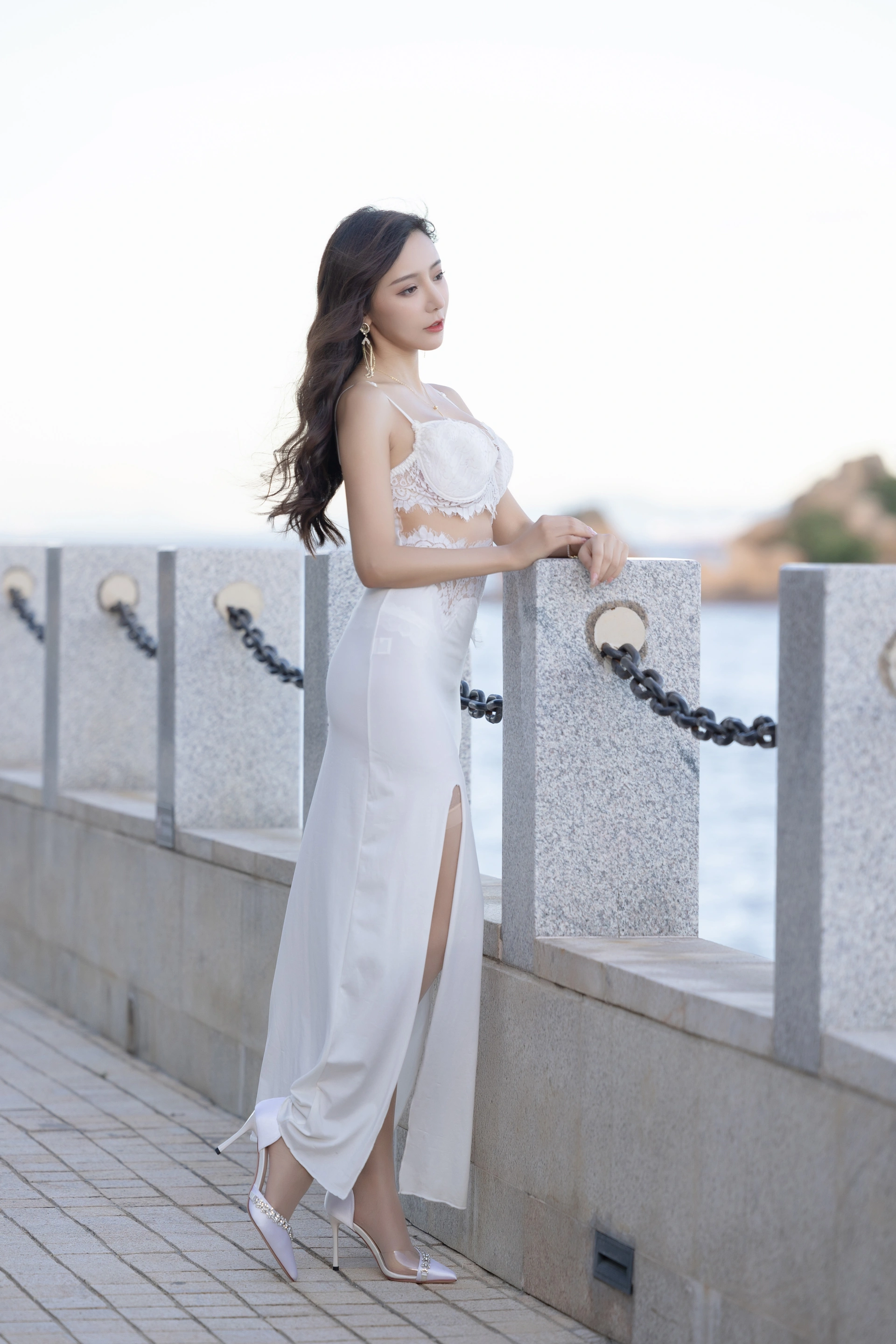 王馨瑶Yanni – NO.037 内购无水印 NO.4004 白色裙子灰色旗袍 1