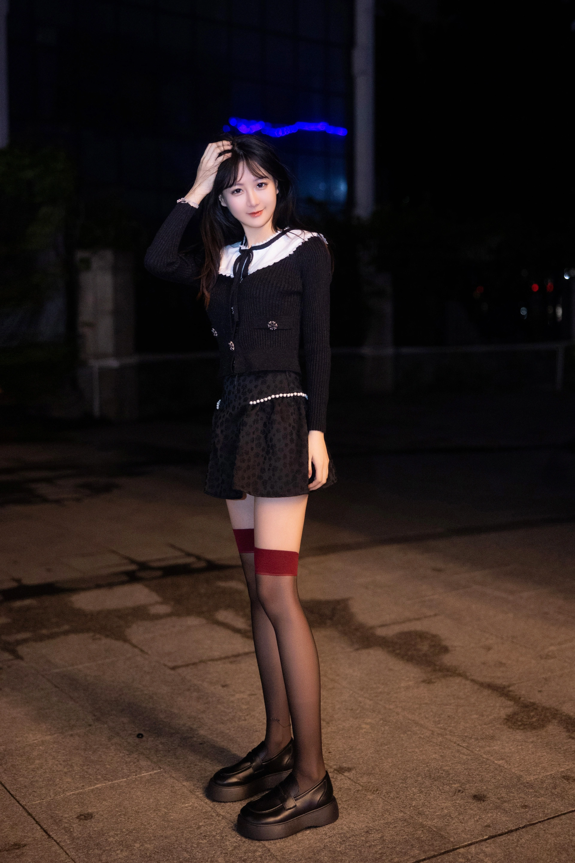 035.谢小蒽 – 内部私购 魅惑黑丝情趣-NO.6724 0